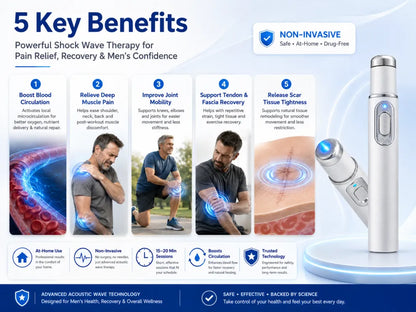 🔥2026 New Advanced Acoustic Shockwave Therapy Device – Restore Core Vitality & Relieve Deep Discomfort💥